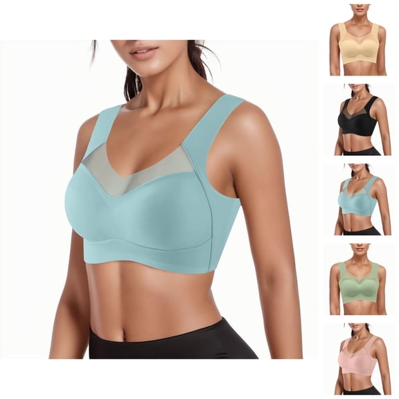 Sports Bras for Women Lightweight Push Up No Underwire Racerback Yoga Gym Athletic Bralettes Workout Bra