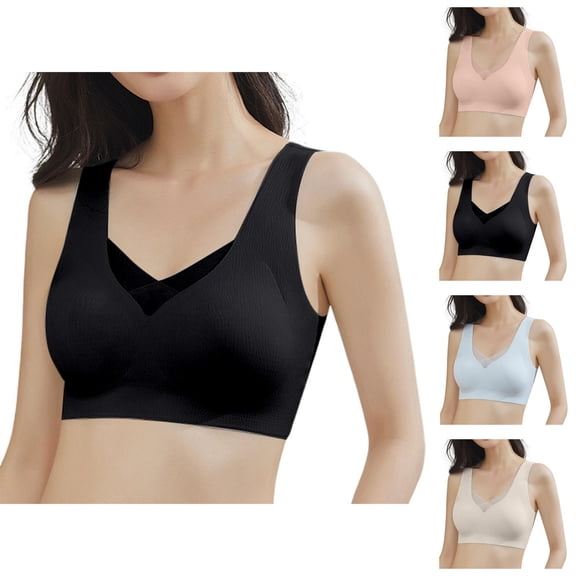 Sports Bras for Women Lightweight Seamless No Underwire Push Up Tank Top Bra Yoga Gym Athletic Bralettes Workout Bra