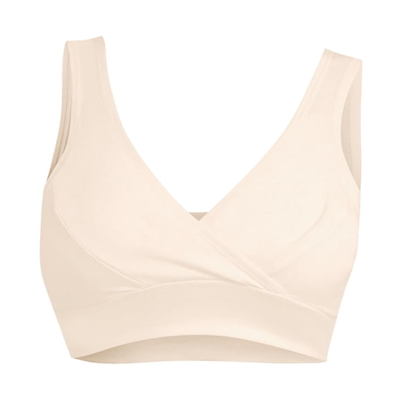 Sports Bras for Women Maternity Front Breathable Wireless Nursing Bra Bras for Women No Underwire Beige L