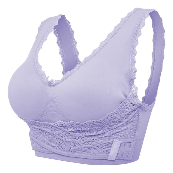 Sports Bras for Women Padded Sports Bra Workout Running Yoga Bra, Purple, M