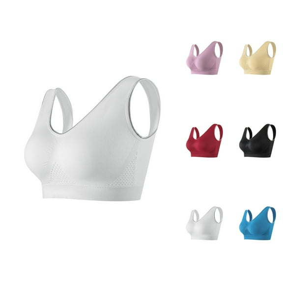 Sports Bras for Women Plus Size Breathable Racerback Push Up Exercise Running Yoga Gym Athletic Bralettes Workout Bra