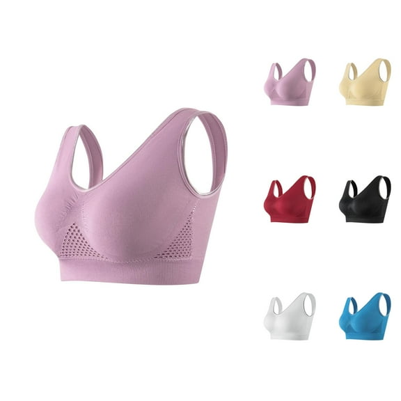 Sports Bras for Women Plus Size Breathable Racerback Push Up Exercise Running Yoga Gym Athletic Bralettes Workout Bra