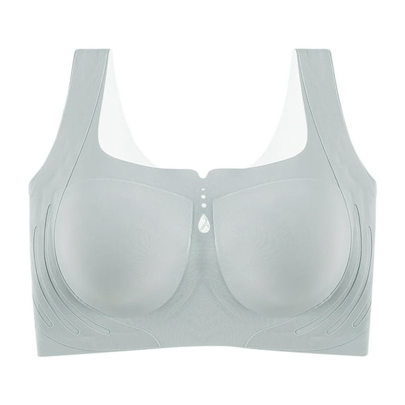 Sports Bras for Women Plus Size M-6X Wirefree Push Up Bralettes Stretchy Pullover Solid Color Breathable Support Lifting Athletic Underwear Bra