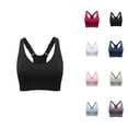 thumbnail image 1 of Sports Bras for Women Plus Size Racerback Wireless Adjustable Strap Bralettes Workout Running Yoga Bra, 1 of 5
