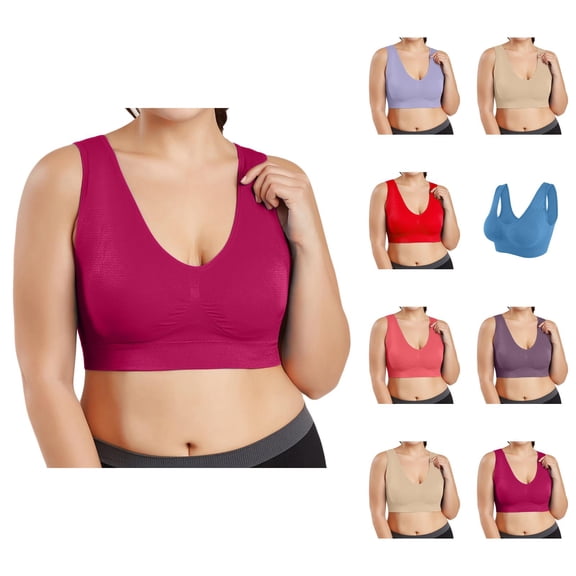 Sports Bras for Women Plus Size Seamless Sleep Exercise Running Yoga Gym Athletic Bralettes Workout Bra