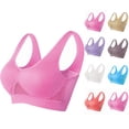 thumbnail image 1 of Sports Bras for Women Plus Size Seamless Wirefree Yoga Bra with Removable Pads Hot Pink S-6XL, 1 of 1