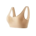 thumbnail image 1 of Sports Bras for Women Plus Size Seamless Wirefree Yoga Bra with Removable Pads Khaki L, 1 of 3