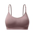 thumbnail image 1 of Sports Bras for Women Plus Size Solid Color Back Fitness Clothes Running Drying Yoga Underwear Brown S-3XL, 1 of 7
