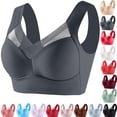 thumbnail image 1 of Sports Bras for Women Plus Size Strapless Lace Underwear with Thin Side Collection And Daily Bra Gray L-7XL, 1 of 3