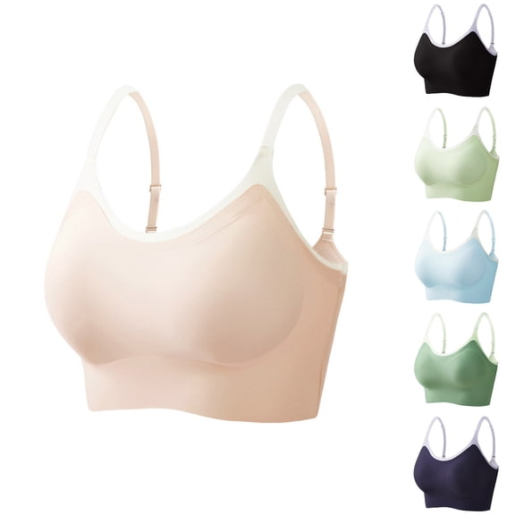Sports Bras for Women Plus Size, Xunlbb Women's Drying Sports With Chest Cushion Fitness Top Gathering And Shaping Yoga Bra(Black,S)