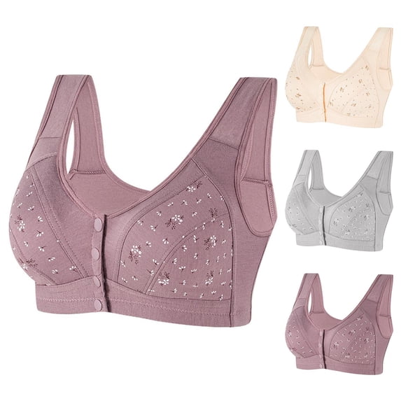 Sports Bras for Women Push Up Cup-Engineered Support Lift Seamless Wireless Full Coverage Everyday Bras Beige, Size 40