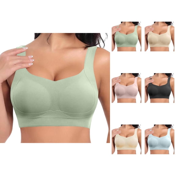 Sports Bras for Women Push Up Seamless Racerback Comfortable Running Yoga Gym Athletic Bralettes Workout Bra