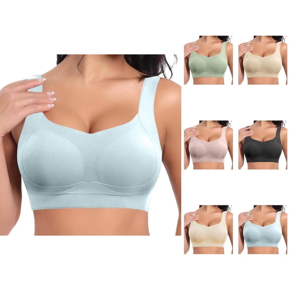 Sports Bras for Women Push Up Seamless Racerback Comfortable Running Yoga Gym Athletic Bralettes Workout Bra