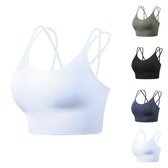 Sports Bras for Women Racerback High Elasticity Strappy Bra Comfortable No Underwire Seamless Bralettes Workout Bra