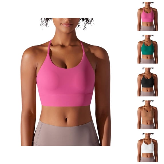 Sports Bras for Women Racerback Lightweight Breathable Running Bra Crop Tank Tops Longline Workout Gym Yoga Bra