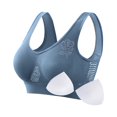 thumbnail image 1 of Sports Bras for Women S-5X Plus Size Wirefree Push Up Yoga Bralettes Womens Lightweight Breathable Hollow-Out Padded Workout Underwear Bra, 1 of 5