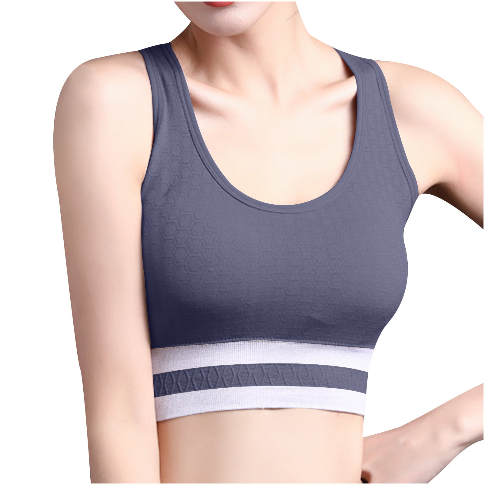 GoodSing Sport Bras for Women, Soft Padded Breathable High Impact Seamless  Comfort Sports Bras for Running Yoga Workout Gym