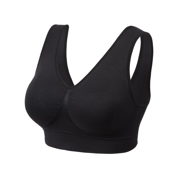 Sports Bras for Women, Seamless High Impact Sport Bra for Yoga Gym Workout Fitness, Black, 4XL