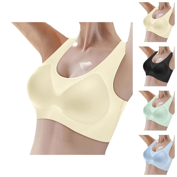 Sports Bras for Women Seamless Push Up No Underwire Racerback Breathable Yoga Gym Athletic Bralettes Workout Bra