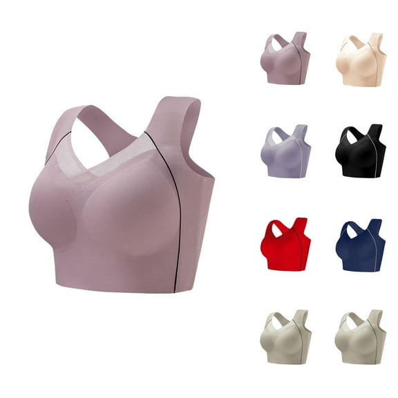 Sports Bras for Women Seamless Push Up No Underwire Wide Strap Running Yoga Gym Athletic Bralettes Workout Bra