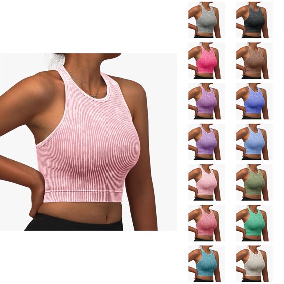 Sports Bras for Women Seamless Racerback Push Up Quick Drying Moisture Wicking Running Athletic Bralettes Workout Bra