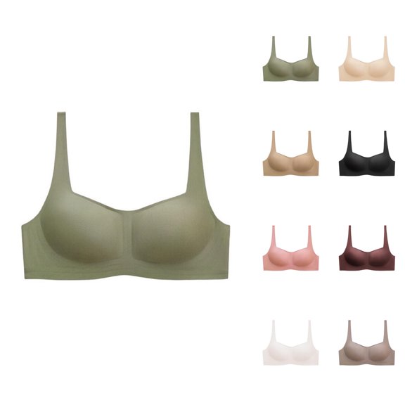 Sports Bras for Women Square Neck Seamless No Underwire Padded Bra Lightweight Comfortable Bralettes Workout Bra