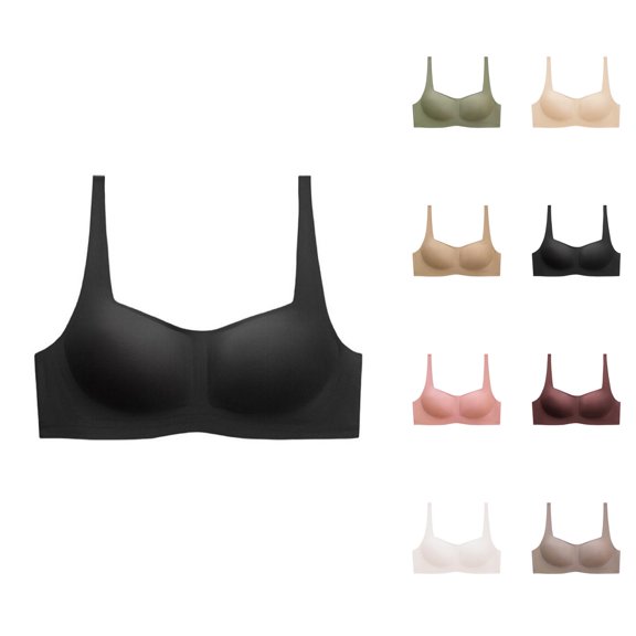 Sports Bras for Women Square Neck Seamless No Underwire Padded Bra Lightweight Comfortable Bralettes Workout Bra