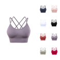 thumbnail image 1 of Sports Bras for Women Strappy Cross Back Quick Drying High Impact Bralettes Workout Running Bra, 1 of 7