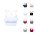 thumbnail image 1 of Sports Bras for Women Strappy Cross Back Quick Drying High Impact Bralettes Workout Running Bra, 1 of 8