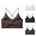 thumbnail image 1 of Sports Bras for Women Strappy Racerback Full Coverage V Neck Supportive Bralettes Workout Gym Yoga Bra, 1 of 6