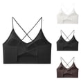 thumbnail image 1 of Sports Bras for Women Strappy Racerback Full Coverage V Neck Supportive Bralettes Workout Gym Yoga Bra, 1 of 5