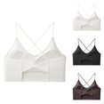 thumbnail image 1 of Sports Bras for Women Strappy Racerback Full Coverage V Neck Supportive Bralettes Workout Gym Yoga Bra, 1 of 8