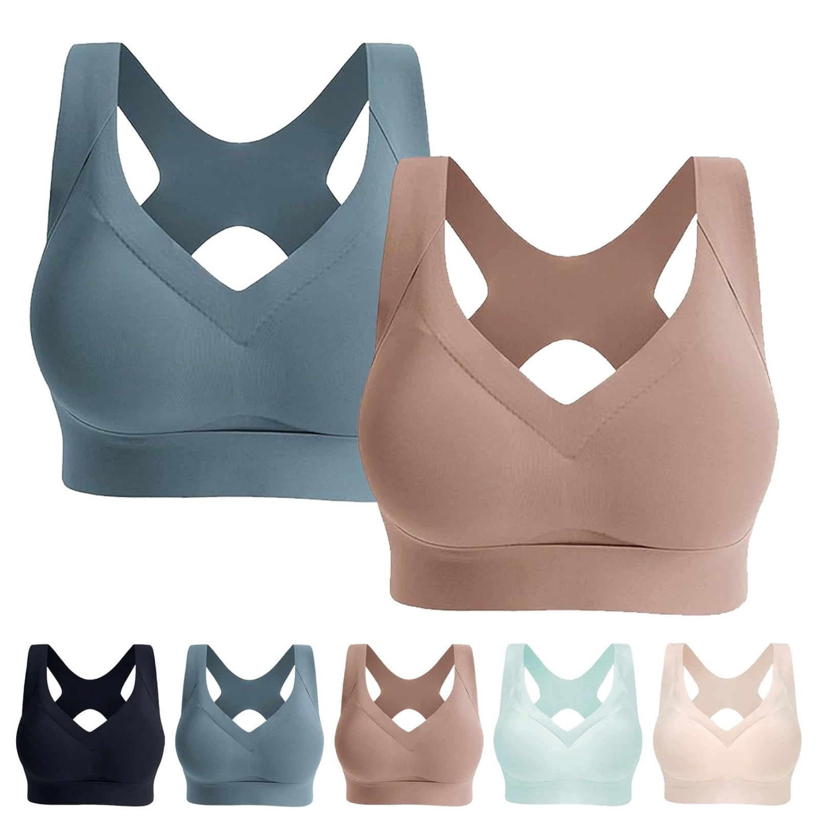 Sports Bras for Women Supportive Wireless PaddedPowerful Lifting & Shaping Bra Niraloom Bras for Women Breathable Anti Sagging BreastsTank Top Bras