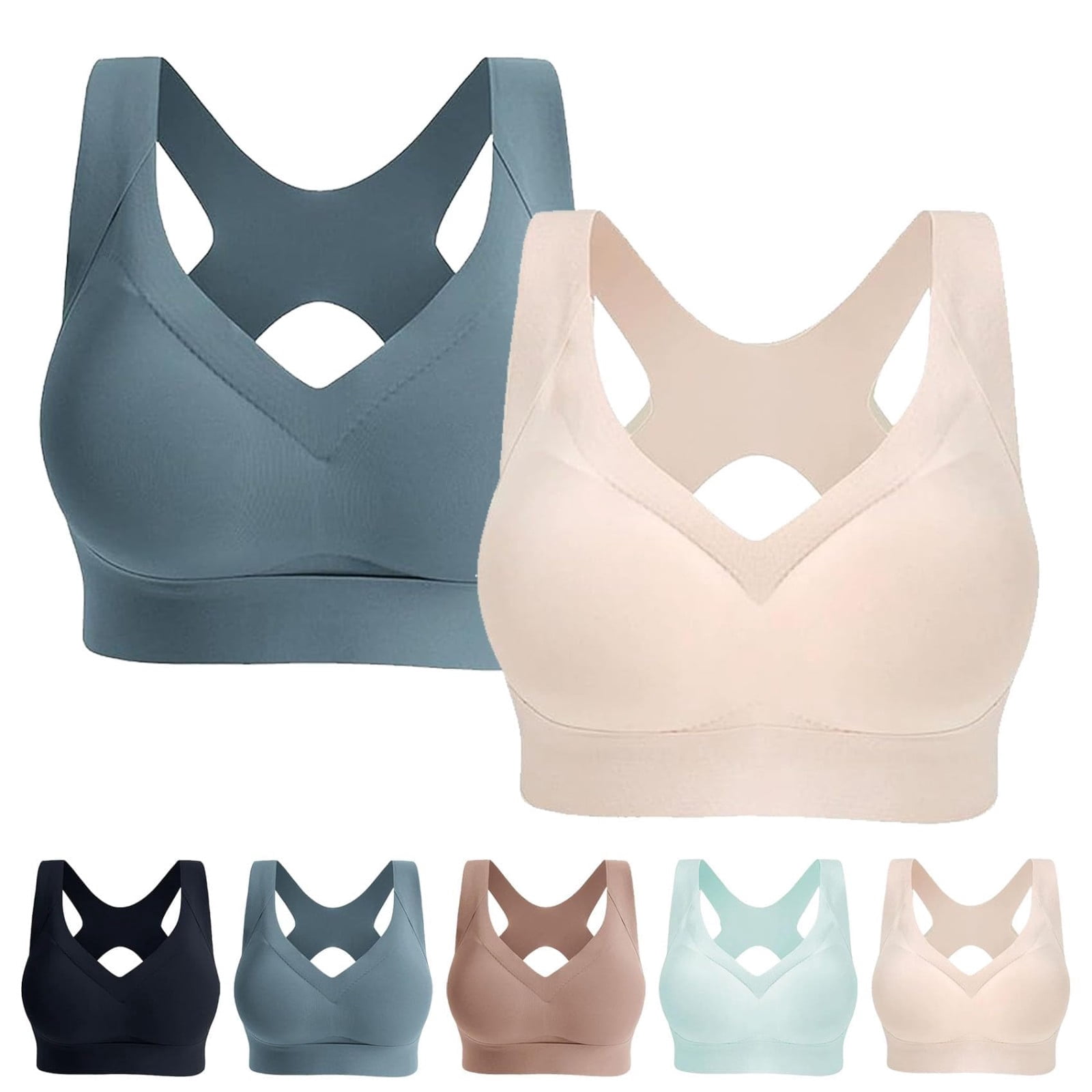 Sports Bras for Women Supportive Wireless PaddedPowerful Lifting & Shaping Bra Niraloom Bras for Women Breathable Anti Sagging BreastsTank Top Bras