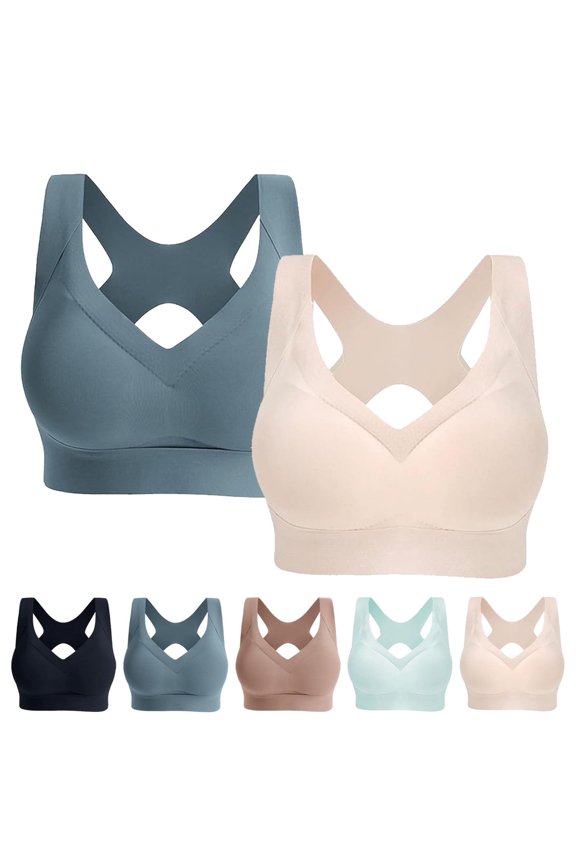 Sports Bras for Women Supportive Wireless PaddedPowerful Lifting & Shaping Bra Niraloom Bras for Women Breathable Anti Sagging BreastsTank Top Bras