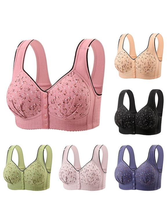 Sports Bras for Women Upgrade Bra Supportive Seamless Bras Supportive Running Sports Bra Pink, Size 50