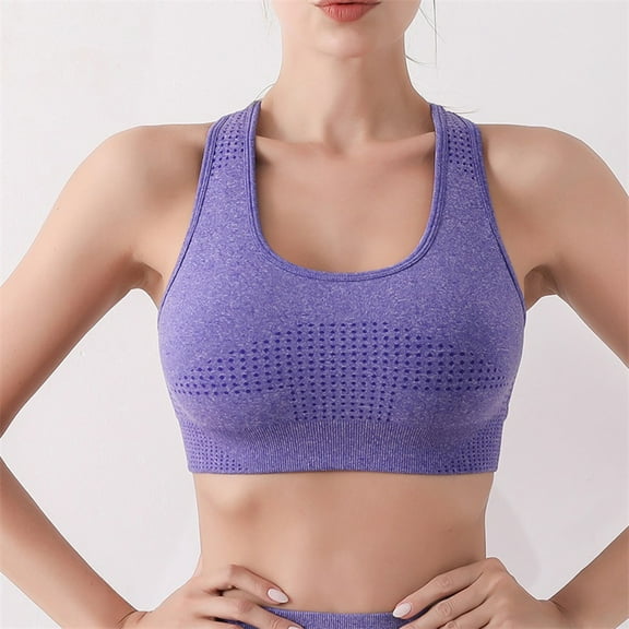 Sports Bras for Women Women's Crop Solid Washed Seamless RibKnit Camisole Crop Tank Drying Bra Sports Bra Womens Bras Summer Plus Size Bras for Women