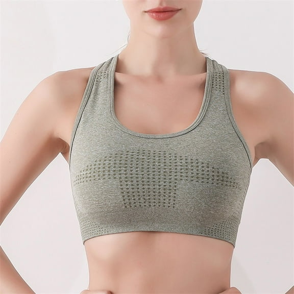 Sports Bras for Women Women's Crop Solid Washed Seamless RibKnit Camisole Crop Tank Drying Bra Sports Bra Womens Bras Summer Plus Size Bras for Women