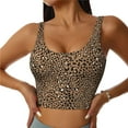 thumbnail image 1 of Sports Bras for Women Workout Tank Tops, leopard cool print Running Vest with Removable Cups, 1 of 7