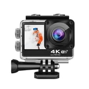 Sports Camera 4K HD Underwater Camera With Anti-shake Outdoor Camera Wireless Remote Control WIFI Waterproof Sports DV ,Easy to Use