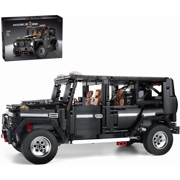 Sports Car Building Block Kits, 1:10 G500 Off Road Vehicles Construction Brick Toy Model, MOC Supercar Racing Car Model Building Sets, Gift for and 1722 Pieces