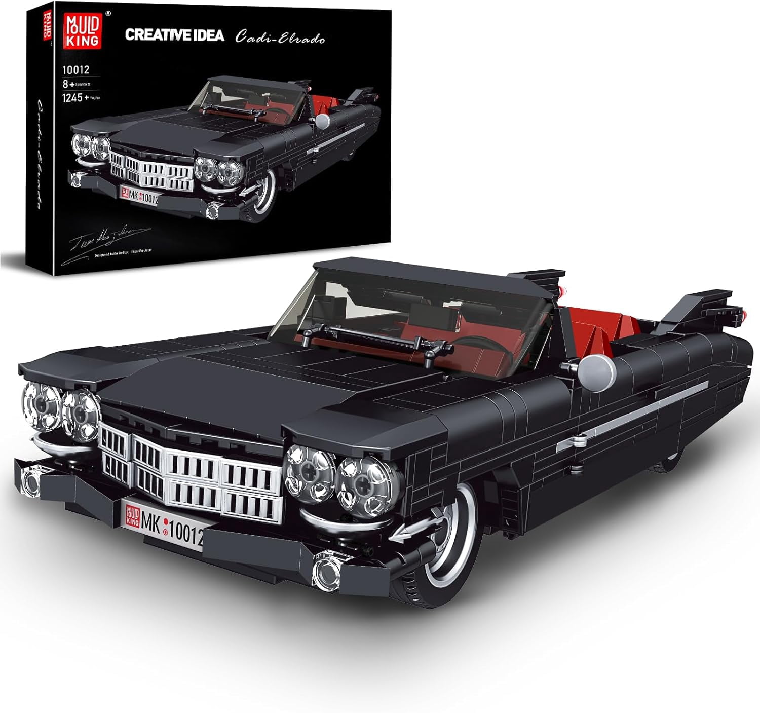 Sports Car Building Block Kits, MOC Classic Car Model Kit Supercar Racing Model Building Sets, Authentically Detailed Build and Display Model for Home or Office Décor (1245+ Pieces)