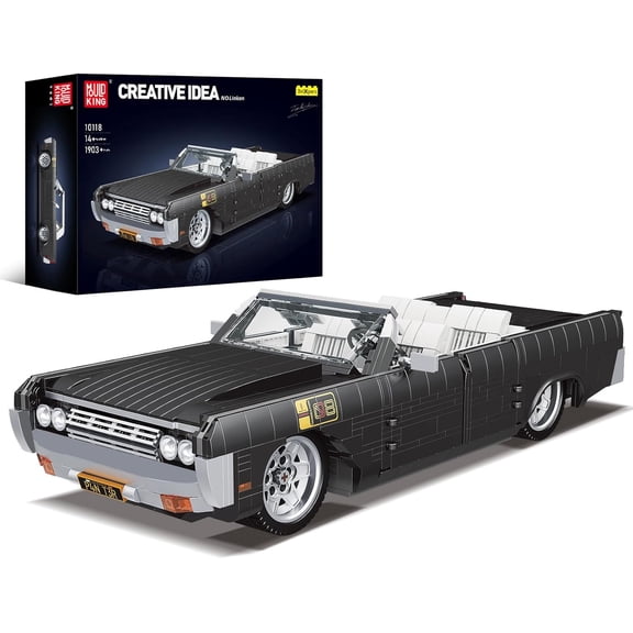Sports Car Building Block Kits, MOC Classic Vintage Car Model Building Sets, Gift for Collections Enthusiasts (1903 Pieces, Static Version)