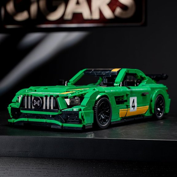 Sports Car Building Blocks Toy Adult Set, 1585 Pieces MOC Supercar Construction Kit, Buildable Display Collectible Car Model