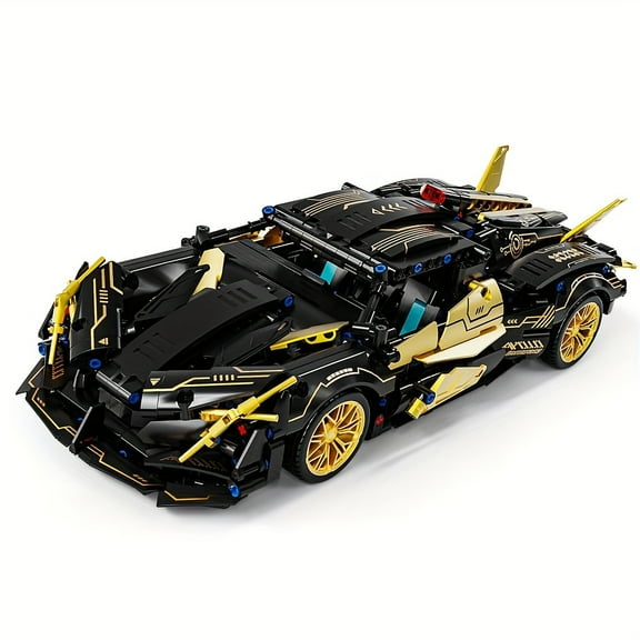 Sports Car Building Blocks Toys, 1:14 Scale Adult Challenge Racing Car Model Building Set, Birthday Gifts for Teens and Adult, 1224 Pieces