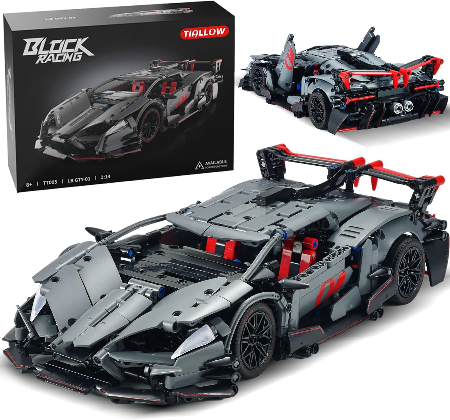 Sports Car Building Sets for Adults -1:14 Technic Cars Building Block ...