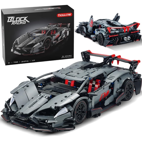 Sports Car Building Sets for Adults -1:14 Technic Cars Building Block Toy Decor Model,