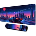 thumbnail image 1 of Sports Car Large Mouse Pad 31.5x11.8 Inches Magic Neon City Cartoon Car Pattern Printed Game Mouse Pad for Home Studio Keyboard Table Mat BDHYMN282, 1 of 6