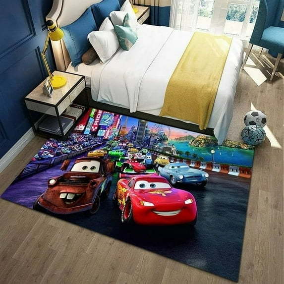 Sports Car McQueen Carpet 47''x71'' Bedroom Sofa Rug Door Mat Kitchen Bathroom Mats For Kids