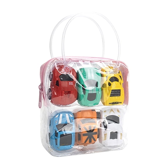 Sports Car Pull-Back Toy Set - Random Color Inertia Powered Vehicles, Mini Friction Cars, Portable Play Collection, Pull-Back Racers, Collectible Mini Autos